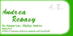 andrea repasy business card